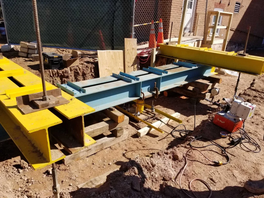 static pile load test load applyed
