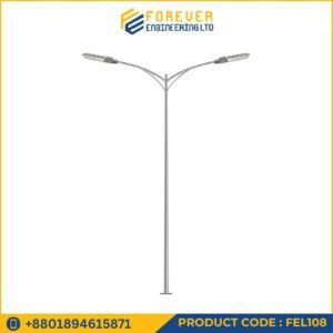 Double Sided Steel Street Light Pole