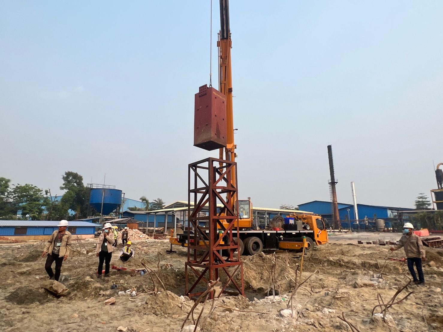 Dynamic pile load test