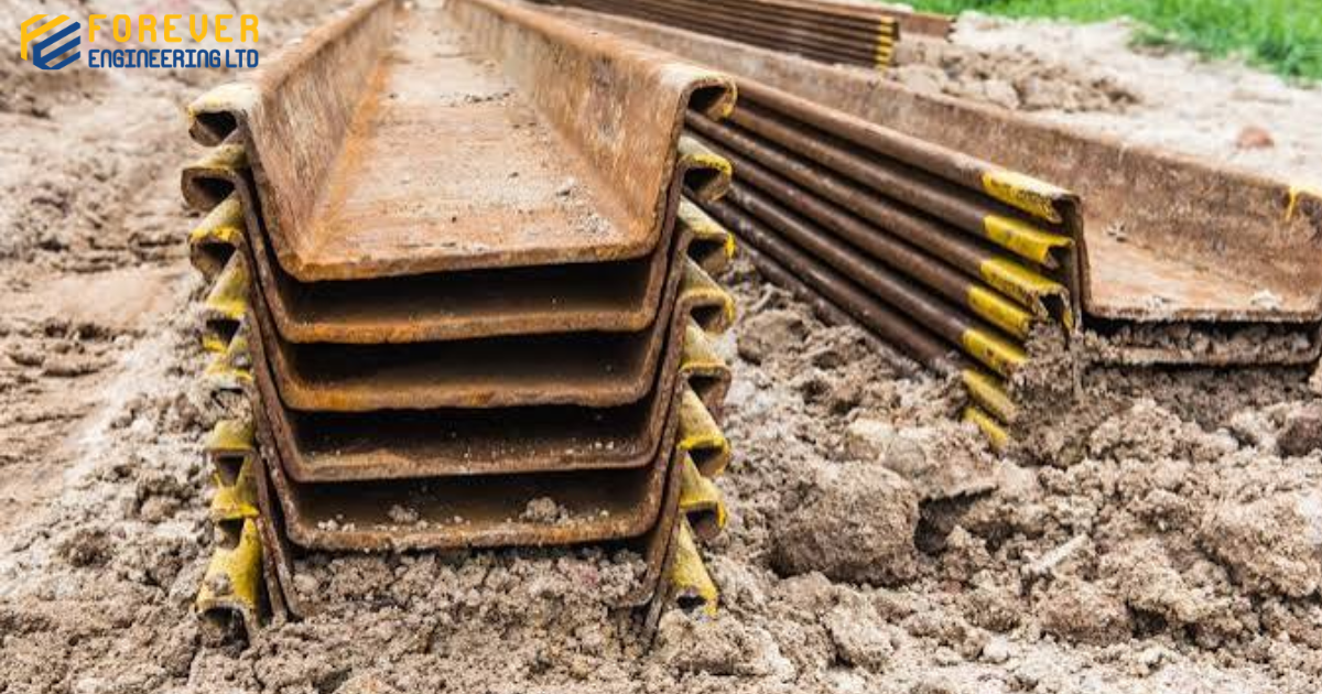 sheet pile driving process