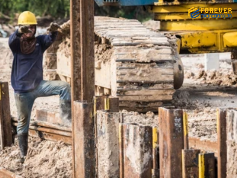 Sheet pile shoring design