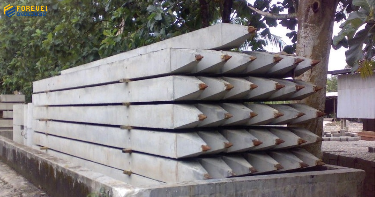 precast pile casting process