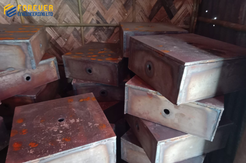 Precast pile joint plate manufacturing